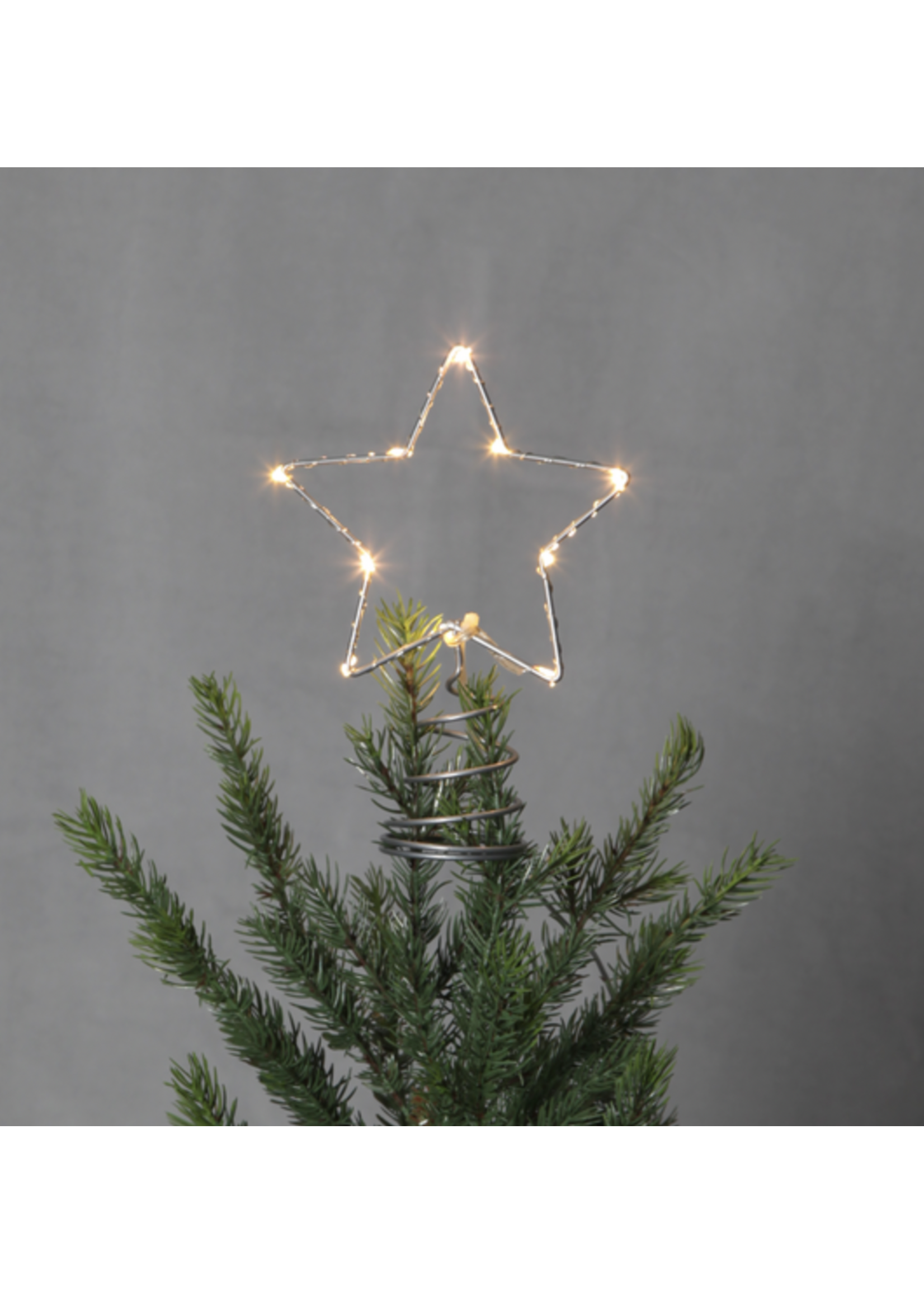 Lumineo Light up Star Tree Topper  - Warm White 10 Leds