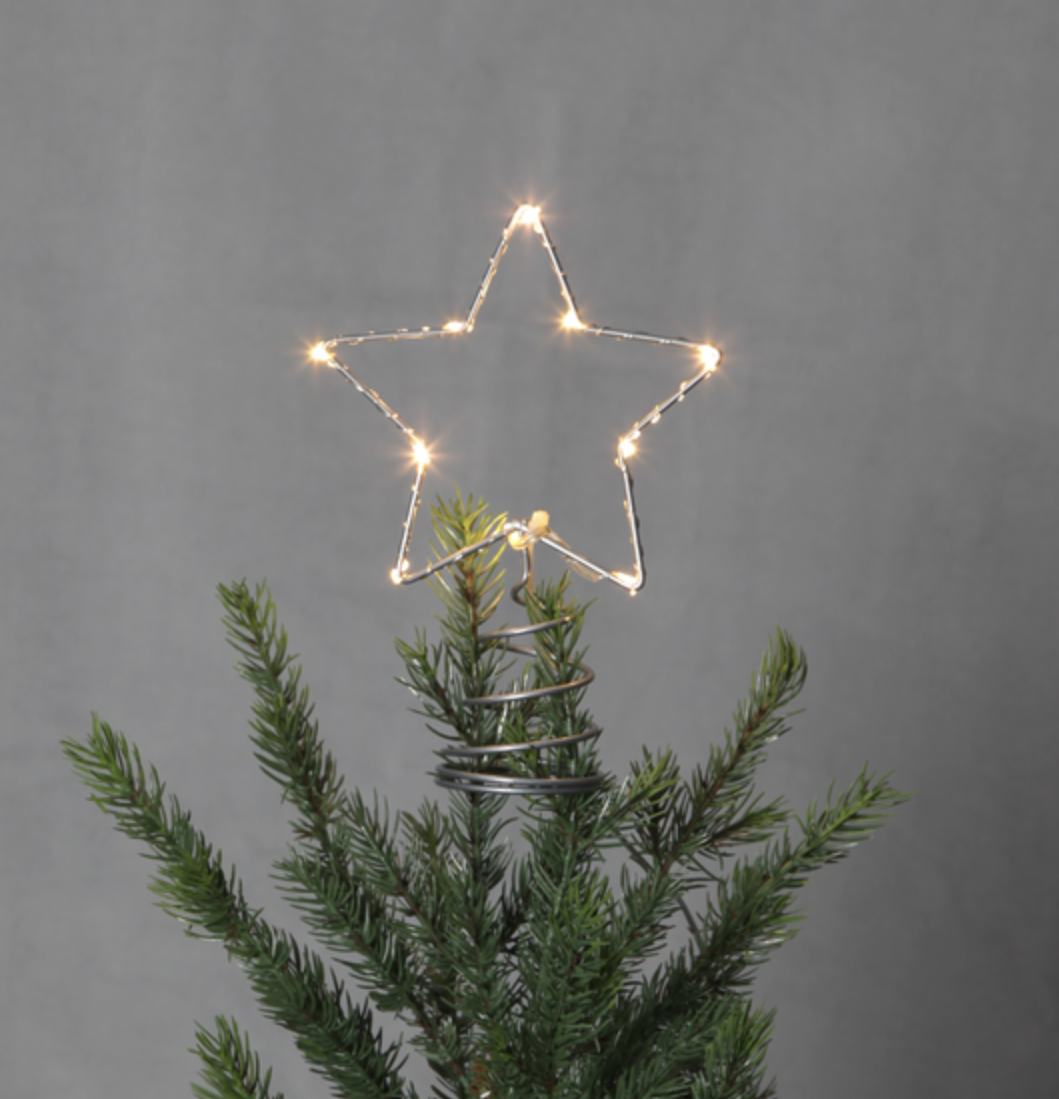 Star Led Warm White Tree Topper - Clock’s Home and Garden