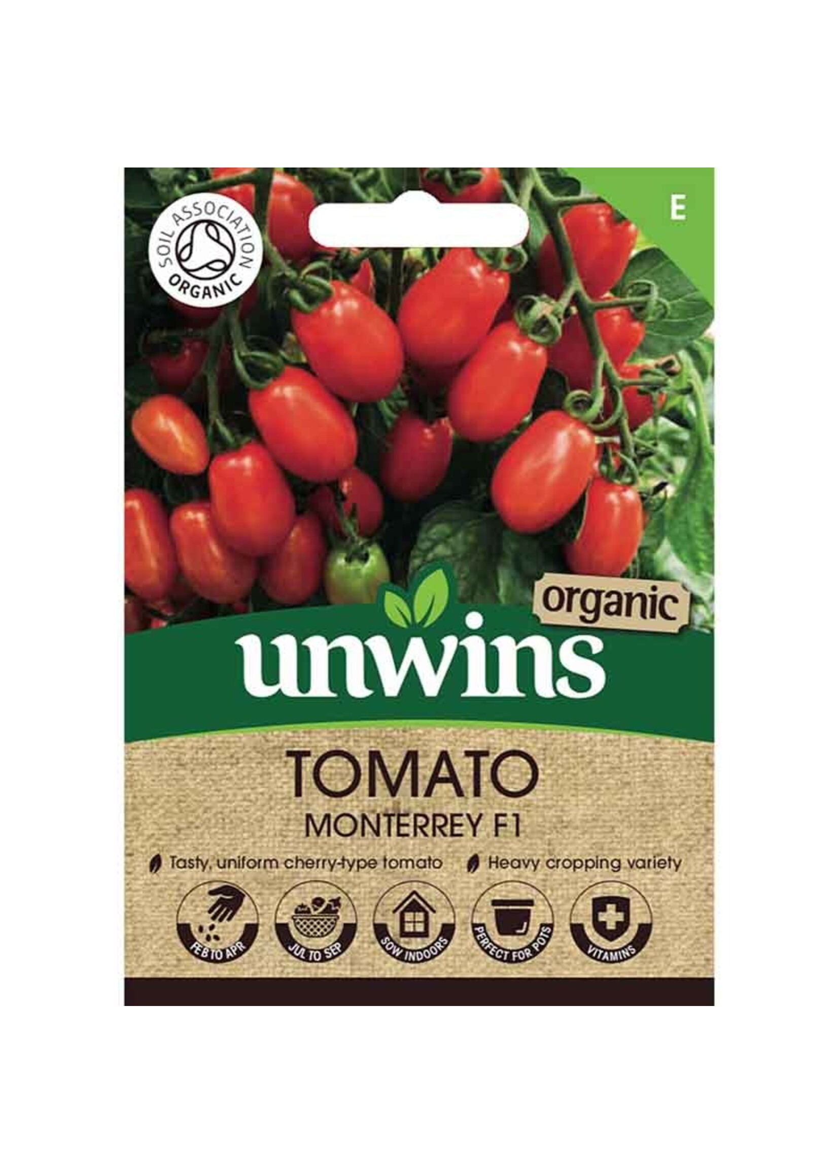 Unwins Tomato - Monterrey F1 (Organic)