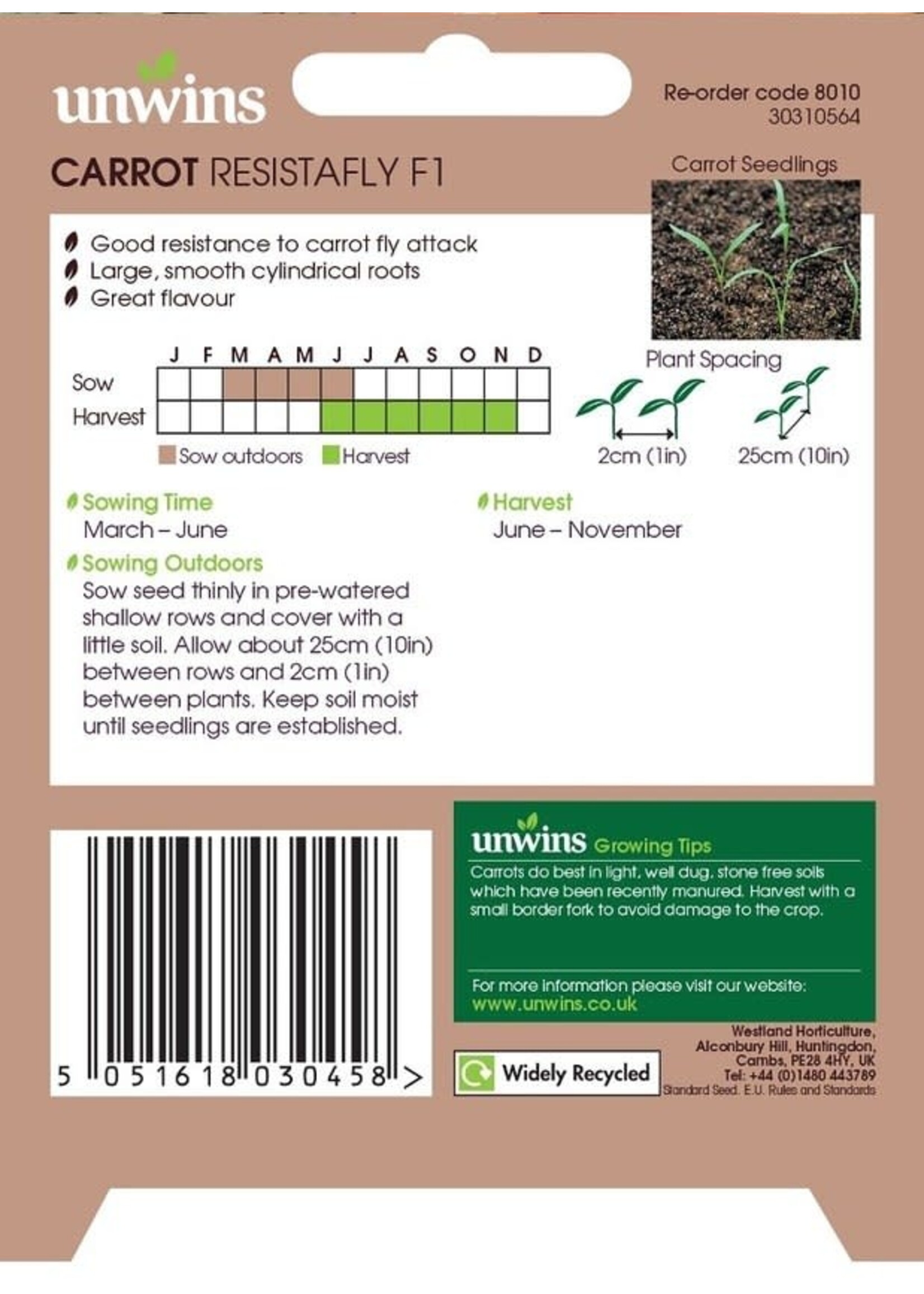 Unwins Carrot - Resistafly F1