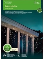 Lumineo Icicle LED Lights Battery 192 Warm White Indoor/Outdoor