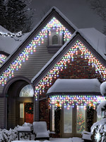 Snowtime Multi Colour Icicle 1000 LED Lights With Timer Indoor/Outdoor