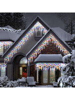 Snowtime Multi Colour Icicle 1000 LED Lights With Timer Indoor/Outdoor