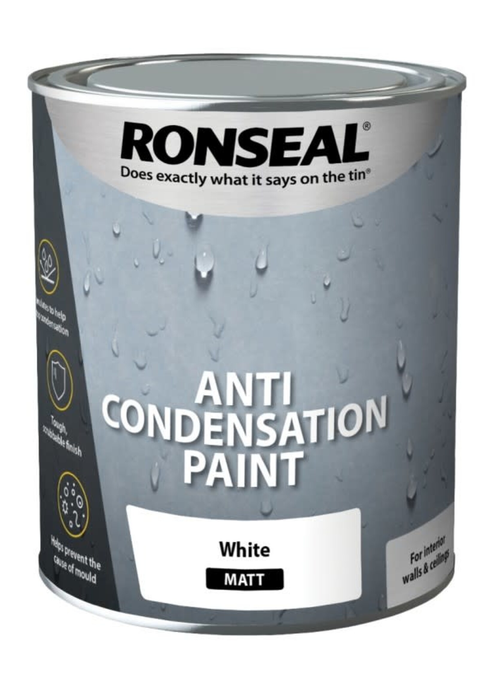 Ronseal Ronseal Anti Condensation Paint White Matt 750ml