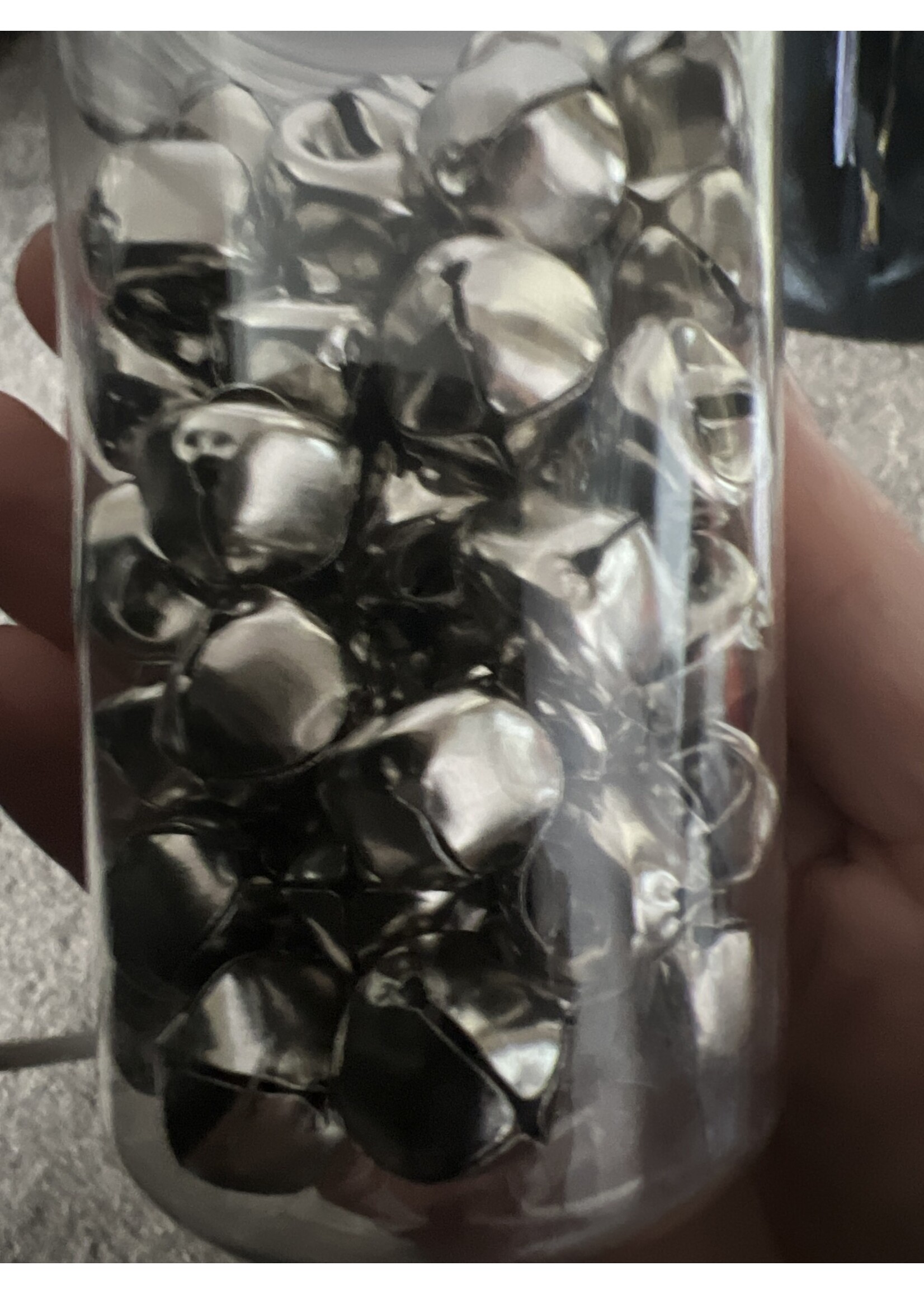 Kaemingk Silver Jingle Bells - small 15mm approx