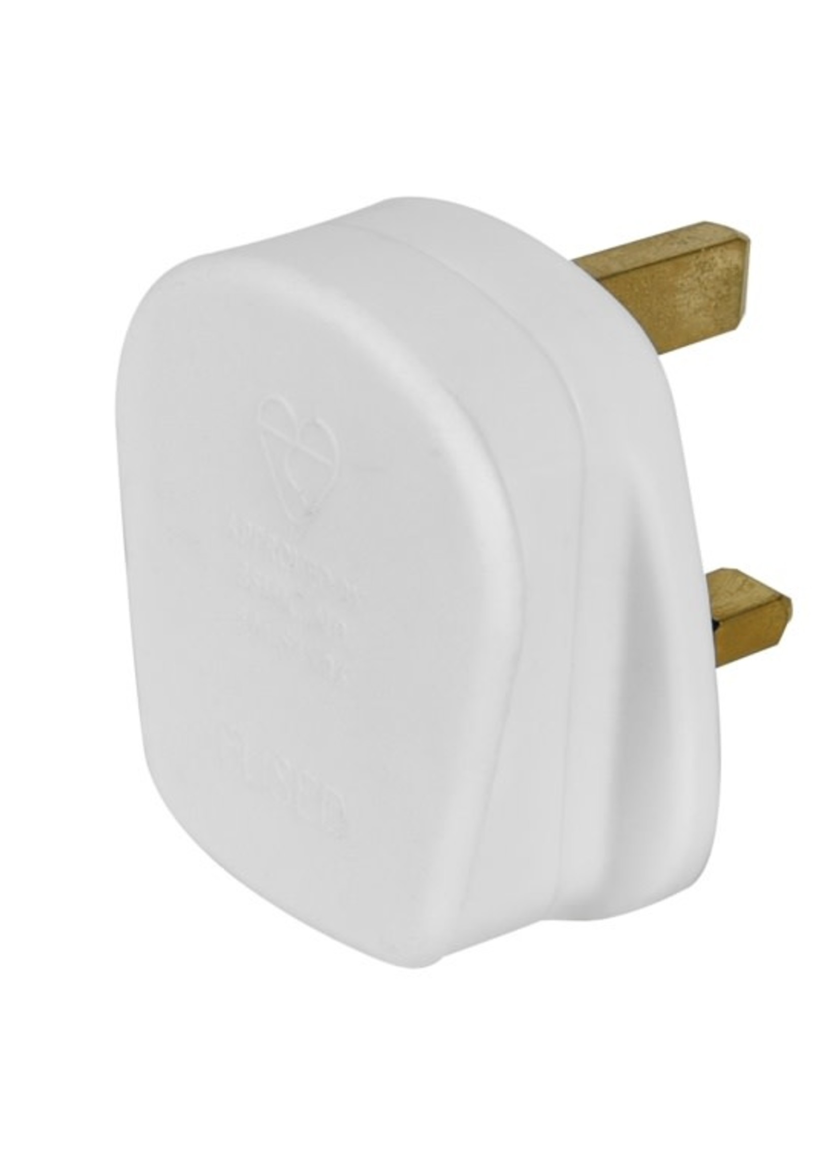 UK Mains Plug Fused 13A White