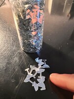 Kaemingk Glitter silver Cocktail glass