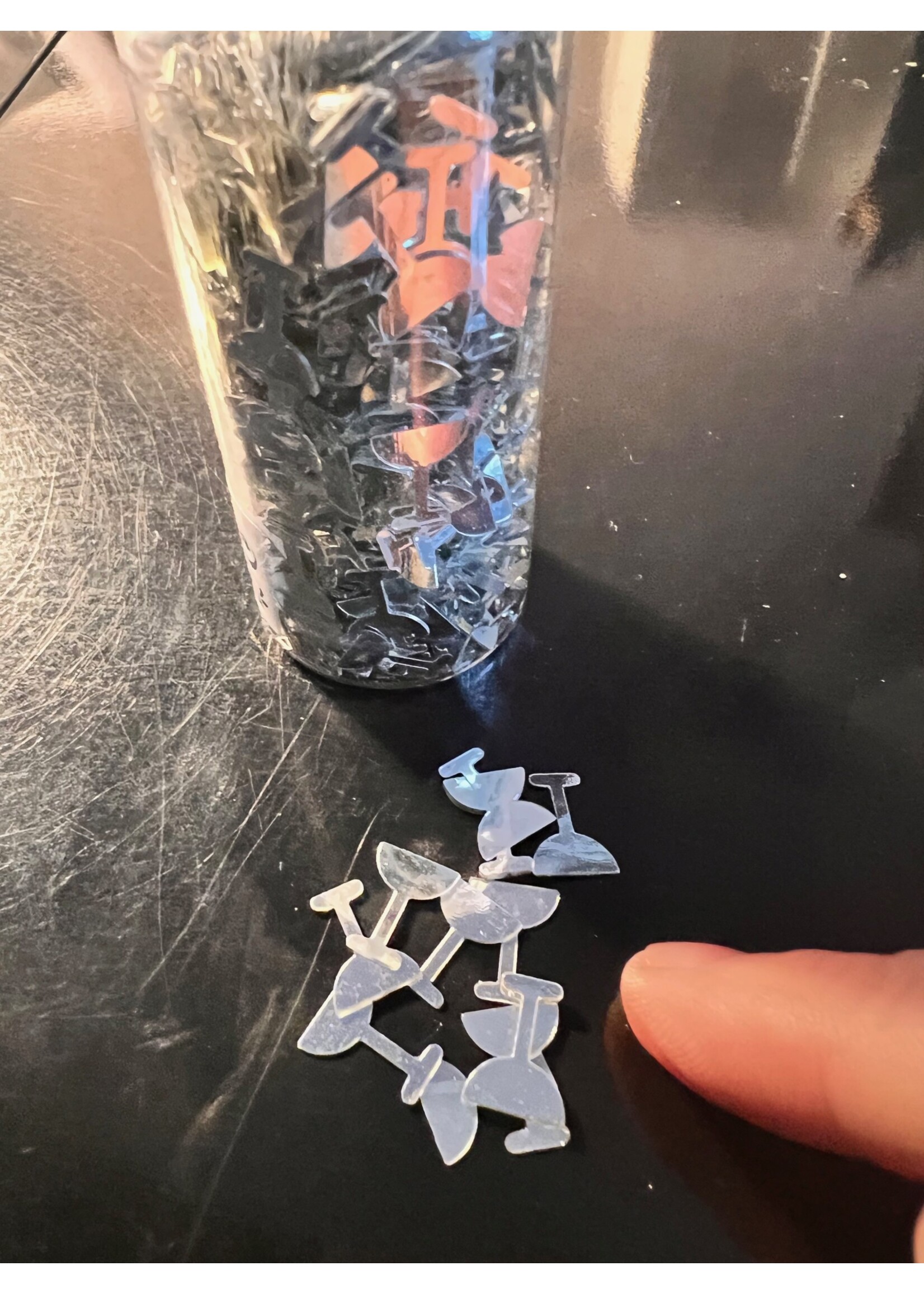 Kaemingk Glitter silver Cocktail glass