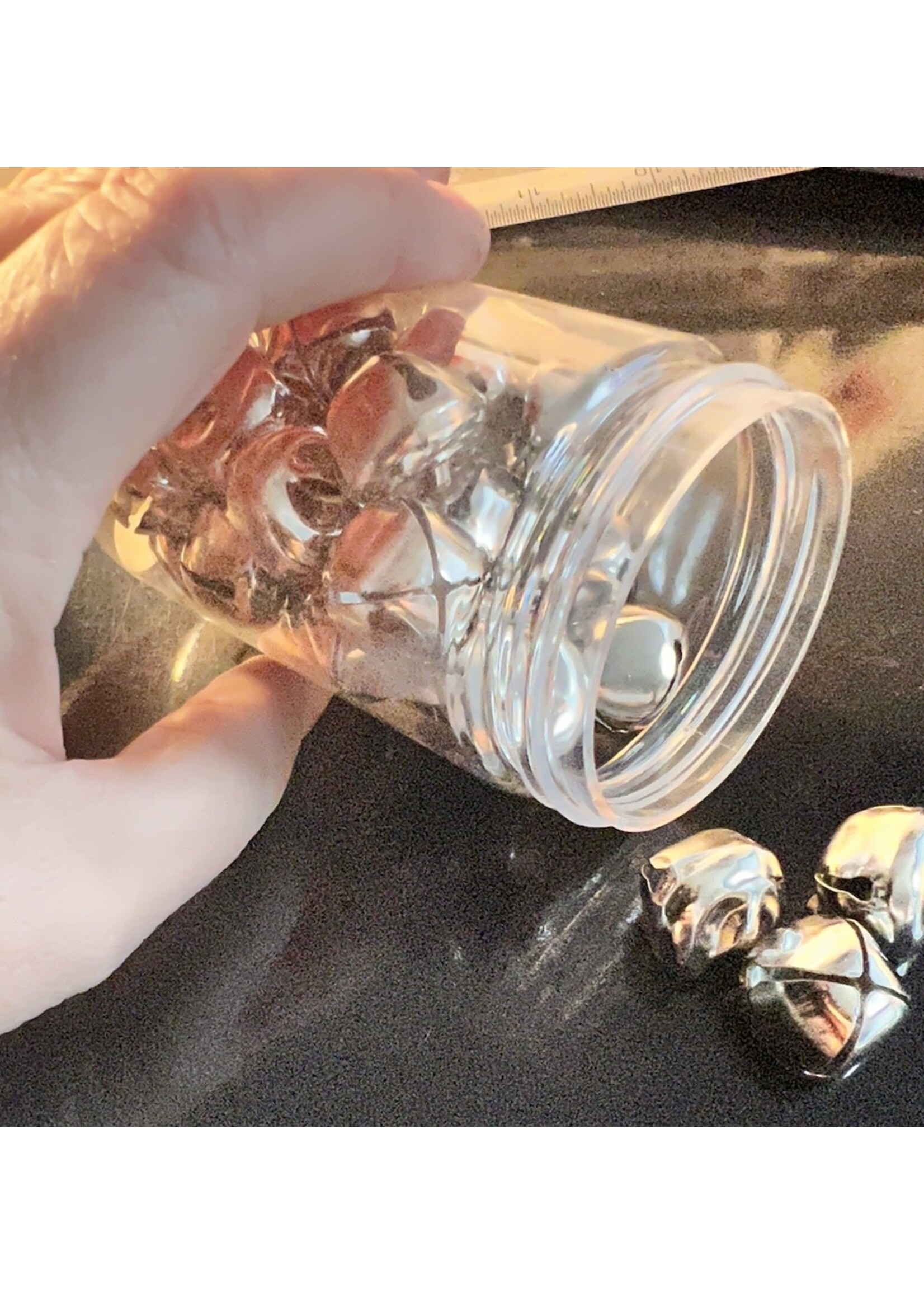 Kaemingk Silver Jingle Bells -Medium 20mm x  15mm approx