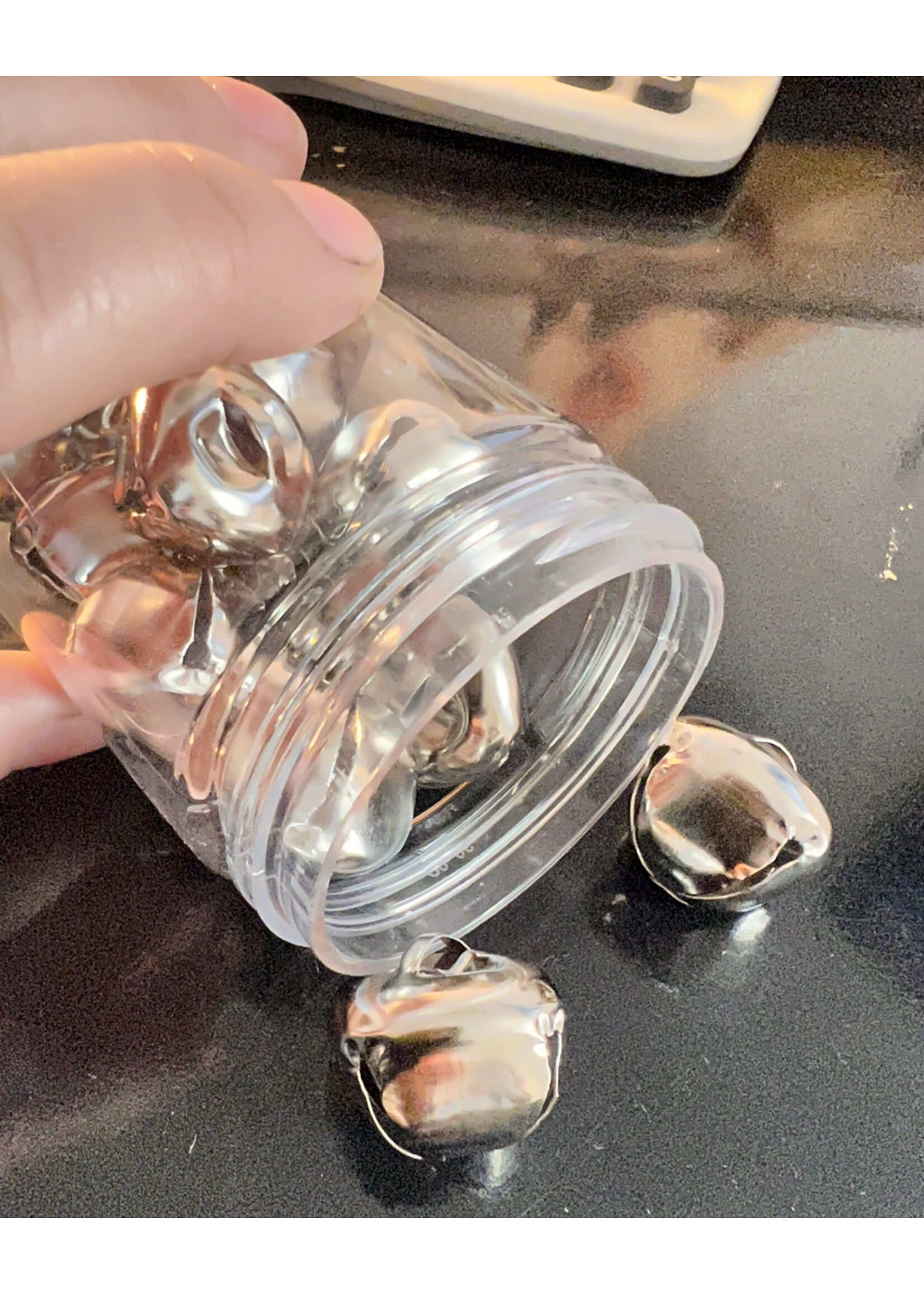 Kaemingk Silver Jingle Bells -Large  23mm x 18mm approx