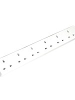 Pro-Elec Pro-Elec Extension Lead White 6 Gang (L)2m 13A
