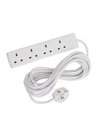Securlec Extension Lead 4 Gang 5m 13A White