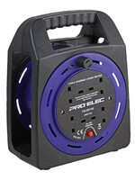 Pro-Elec Pro-Elec Empty Handbag Cable Extension Reel 4 Gang *CLEARANCE*