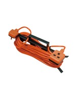 Masterplug Outdoor Extension Lead 1 Gang 15m Orange