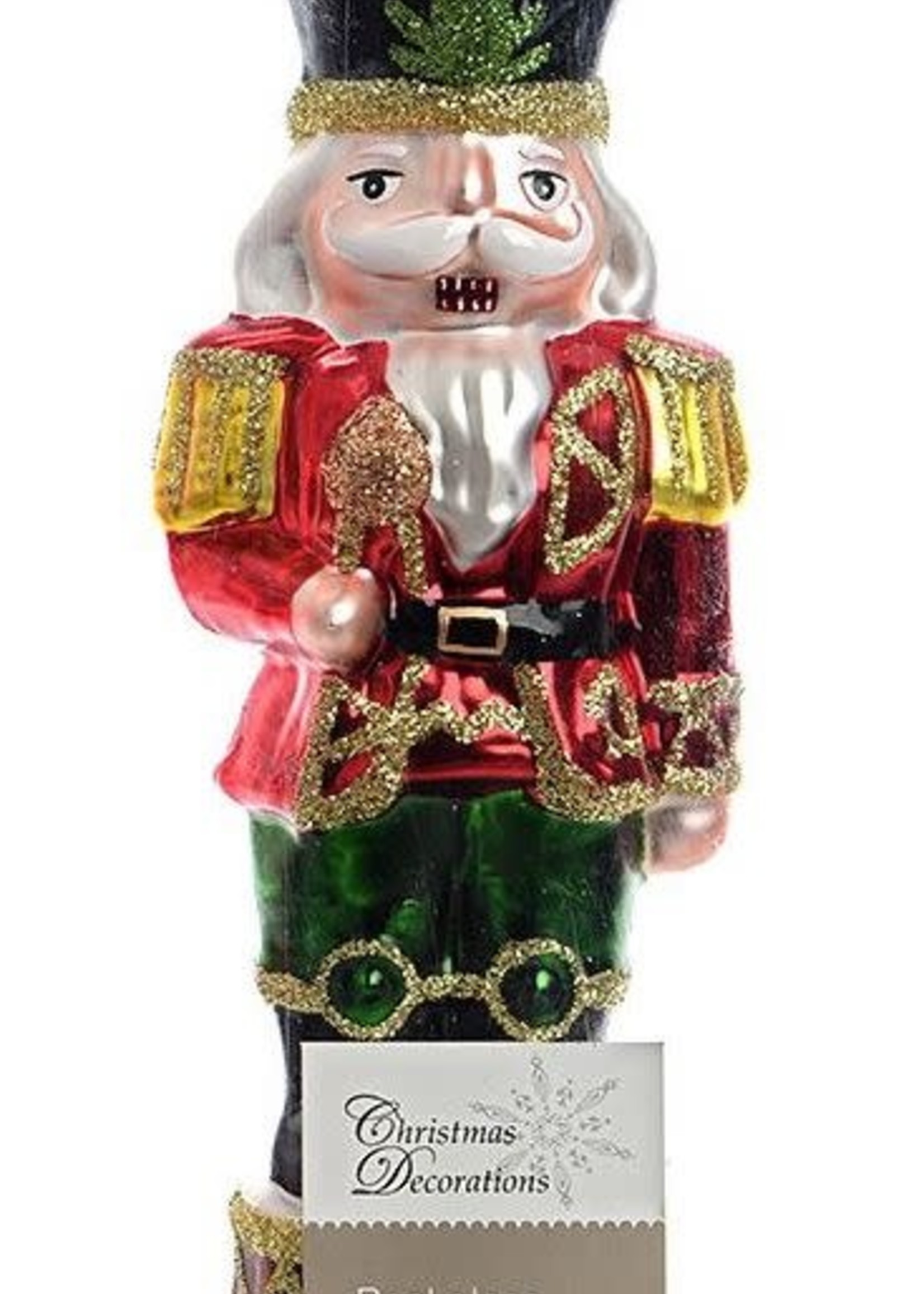 Decoris Nutcracker Hanging Decoration White beard