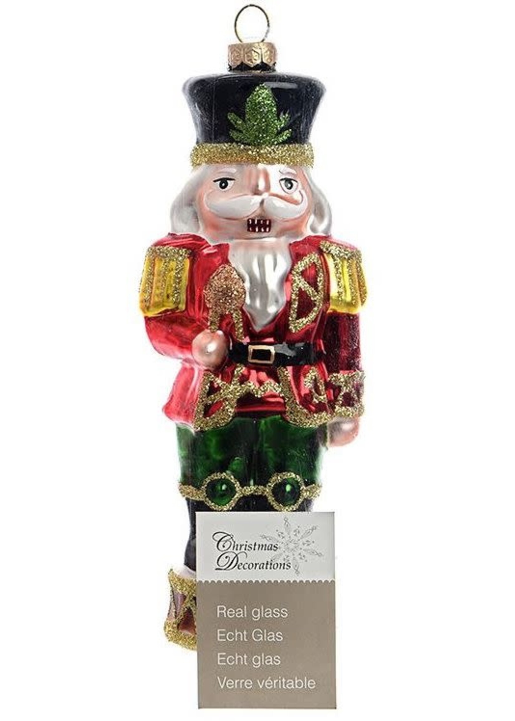 Decoris Nutcracker Hanging Decoration White beard