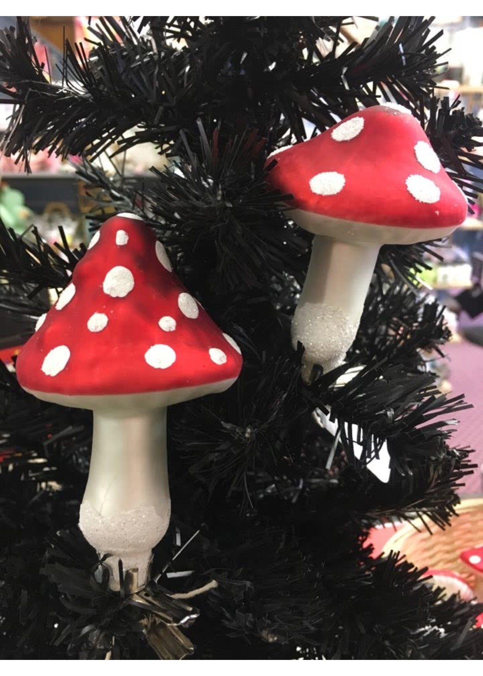 Decoris Clip on Mushroom Short cap Pack of 3