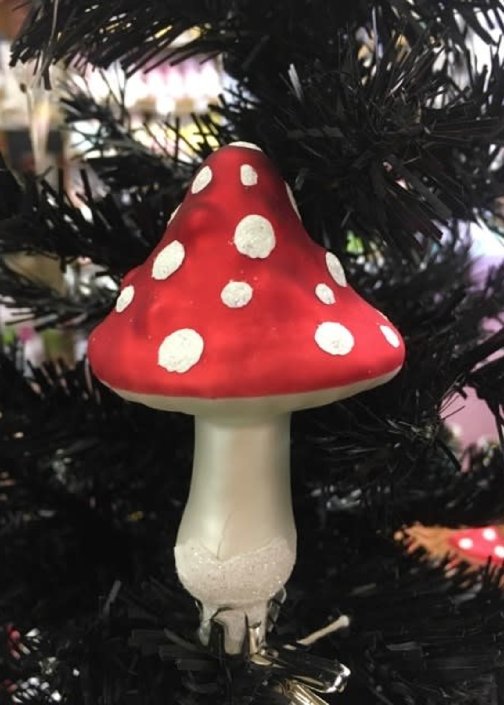 Decoris Clip on Mushroom Long cap Pack of 3