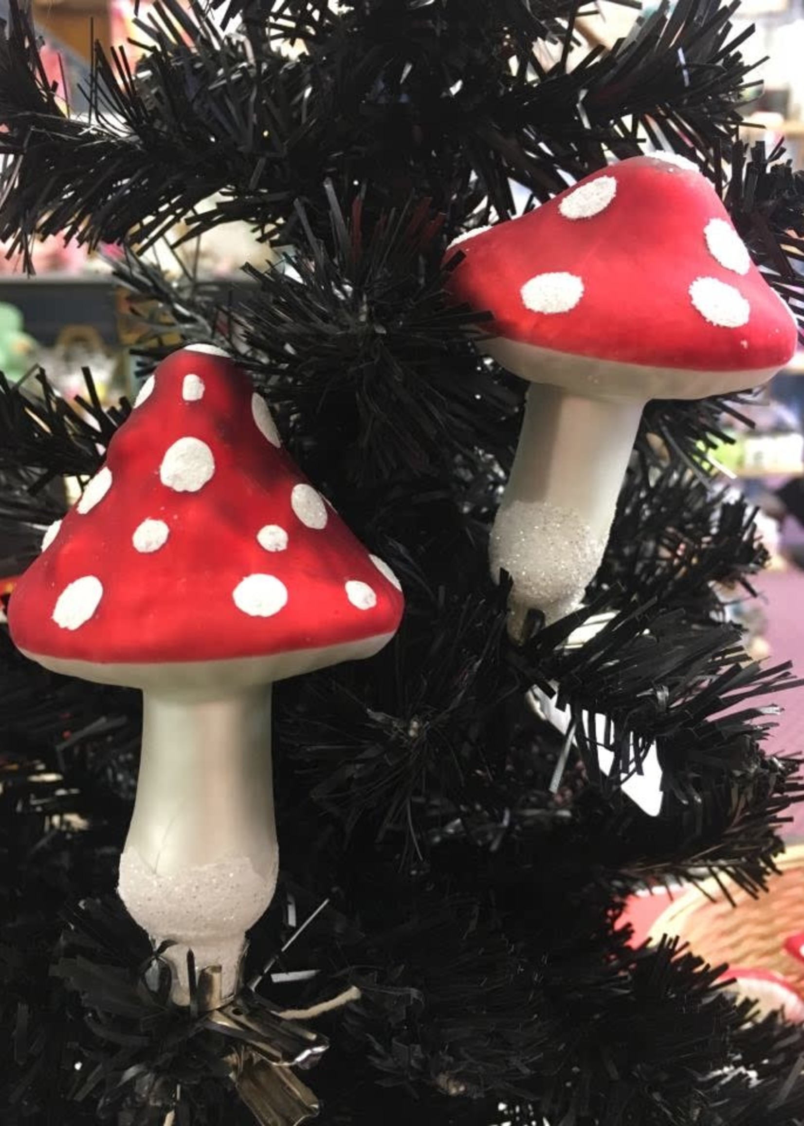 Decoris Clip on Mushroom Long cap Pack of 3