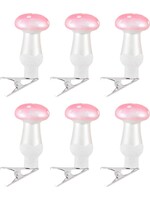Sass & Belle Pink Toadstools Clip on decoration