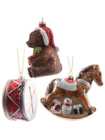 Decoris Shatterproof Hanging Decoration - Drum, Rocking Horse or Bear