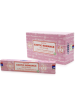 Satya Exotic Romance Incense Sticks one packet (image shows a box of packets and a box)