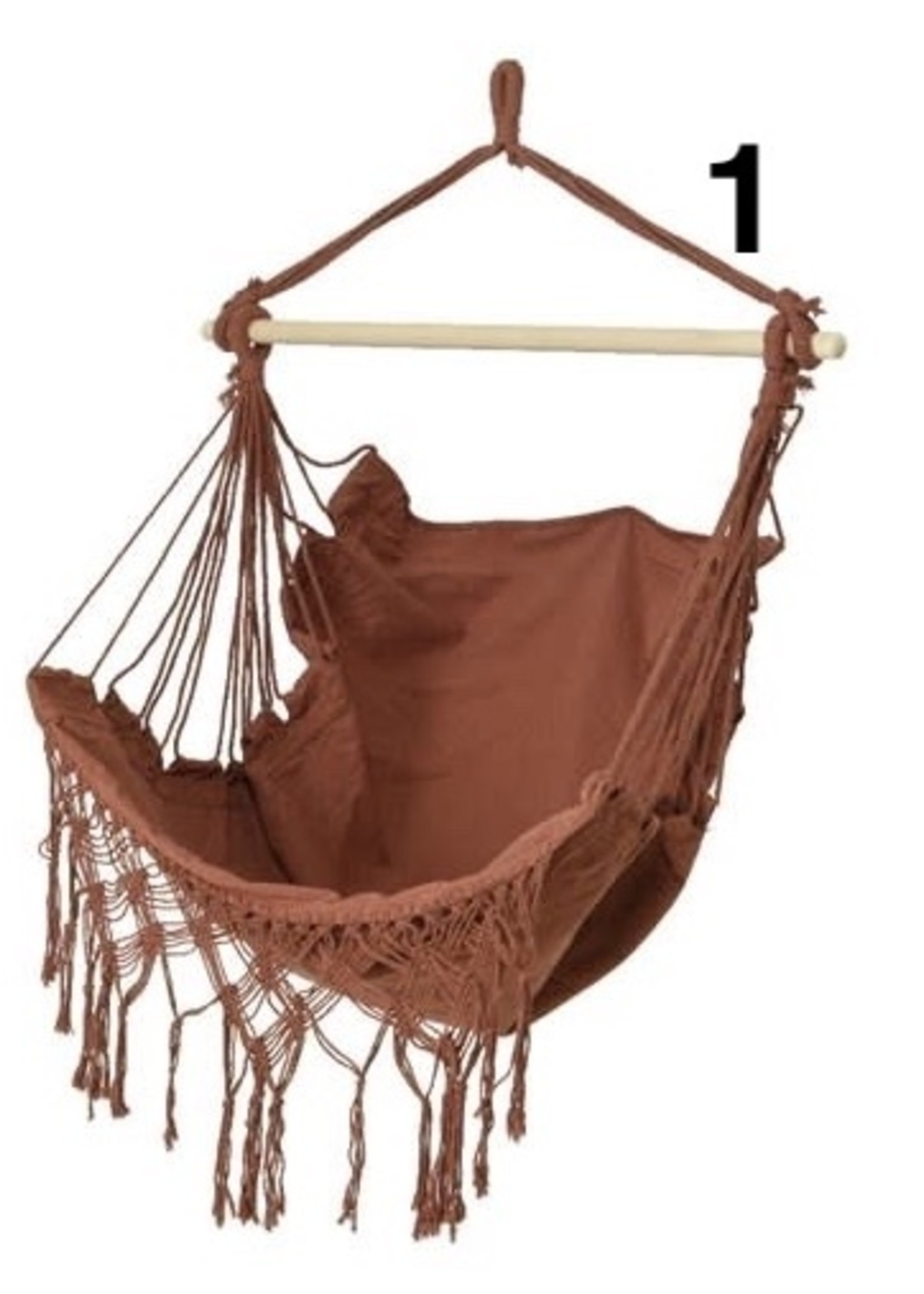 Decoris Hammock Hanging Chair with Tassels - Outdoor