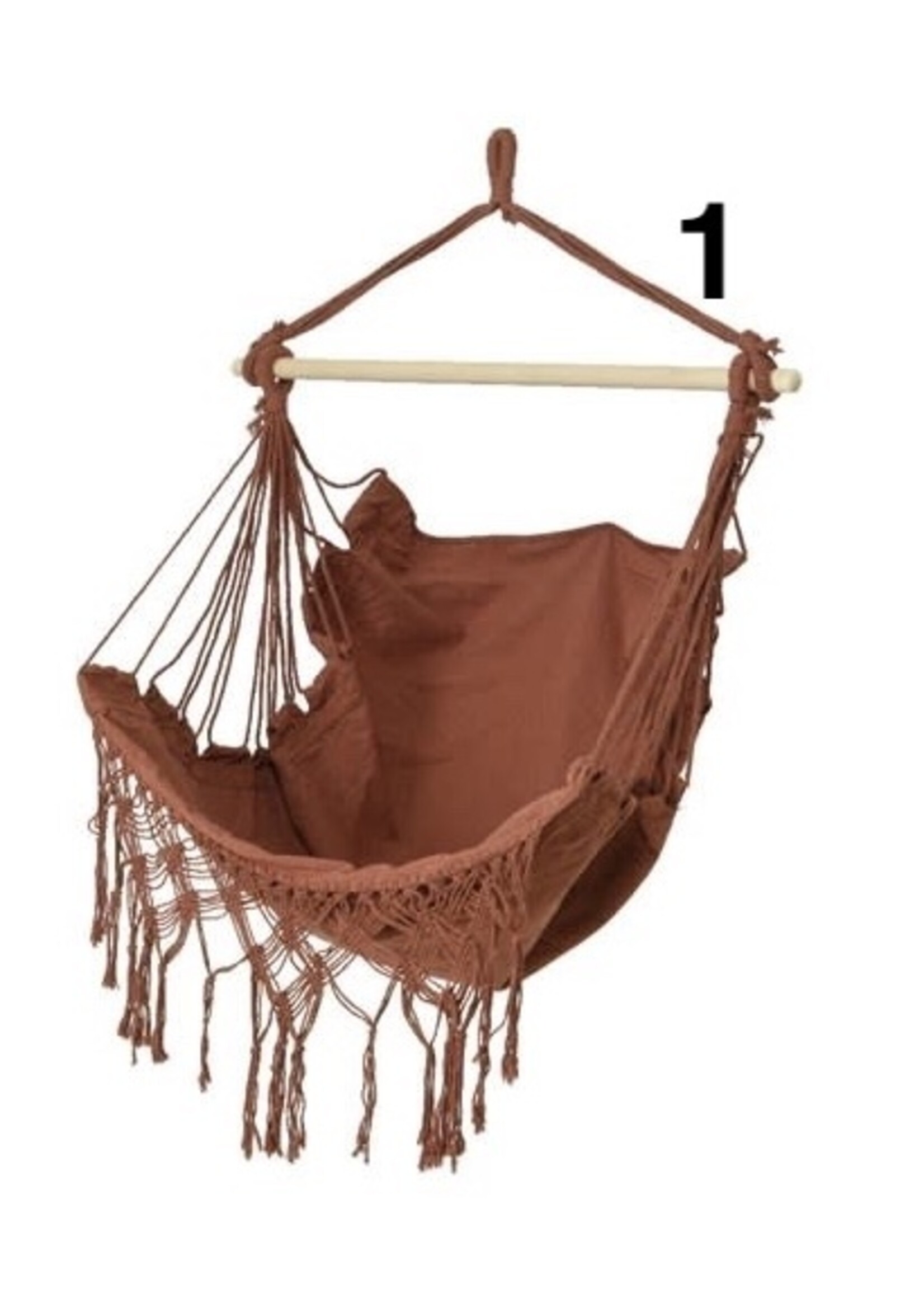 Decoris Hammock Hanging Chair with Tassels - Outdoor