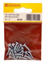 Securit Screws Self Tapping 6 1/2" 1/2" x 6 ZP Pan Head Self Tapping Screws (Pack of 18)