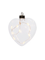 Kaemingkx6 LED Micro Glass Heart Bo Silver Wire