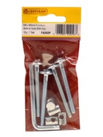 Furniture Bolts & Nuts with Hex Key M6 x 60mm (Pack of 4)