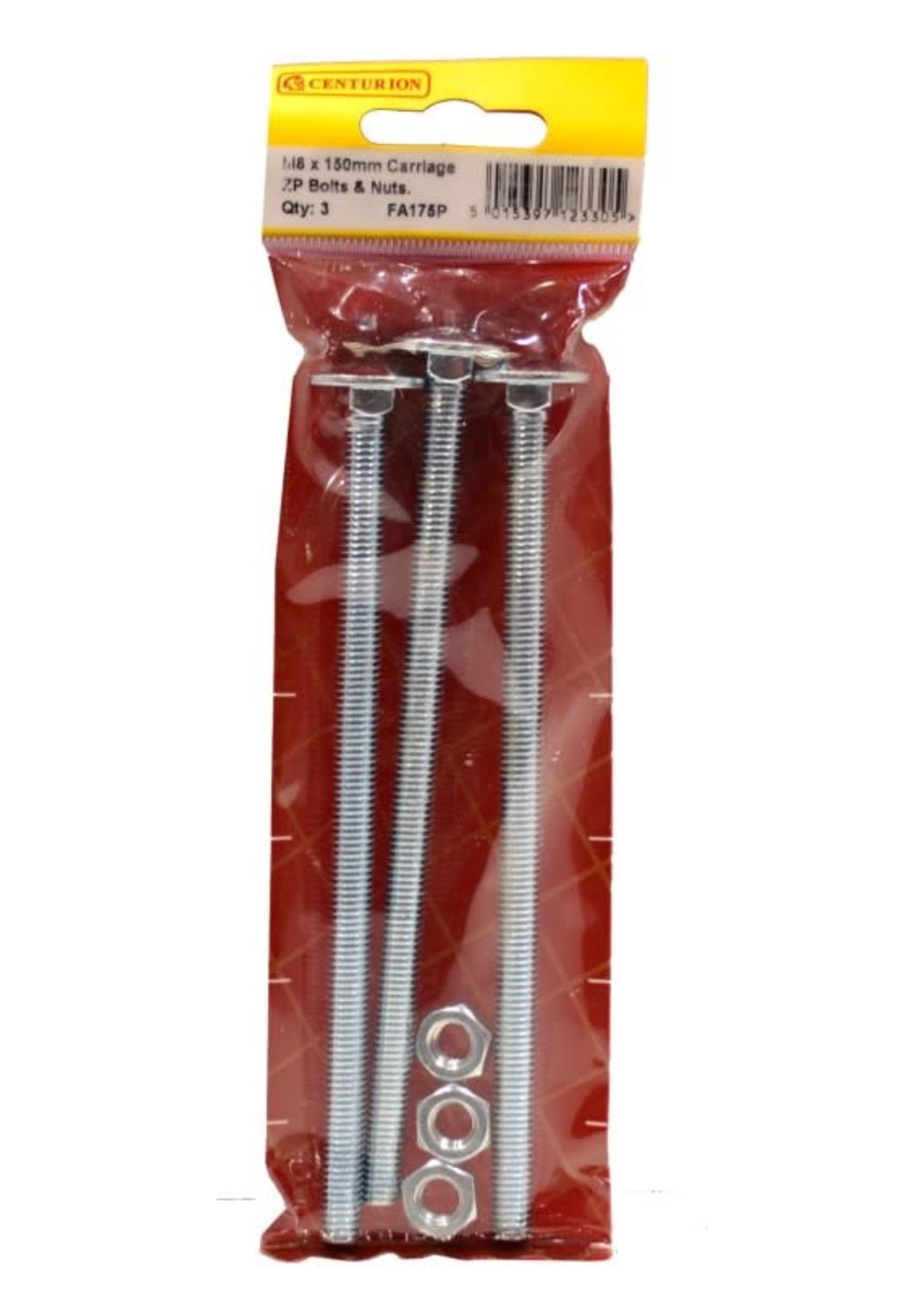 Centurion Carriage Nuts and Bolts M8 x 150mm