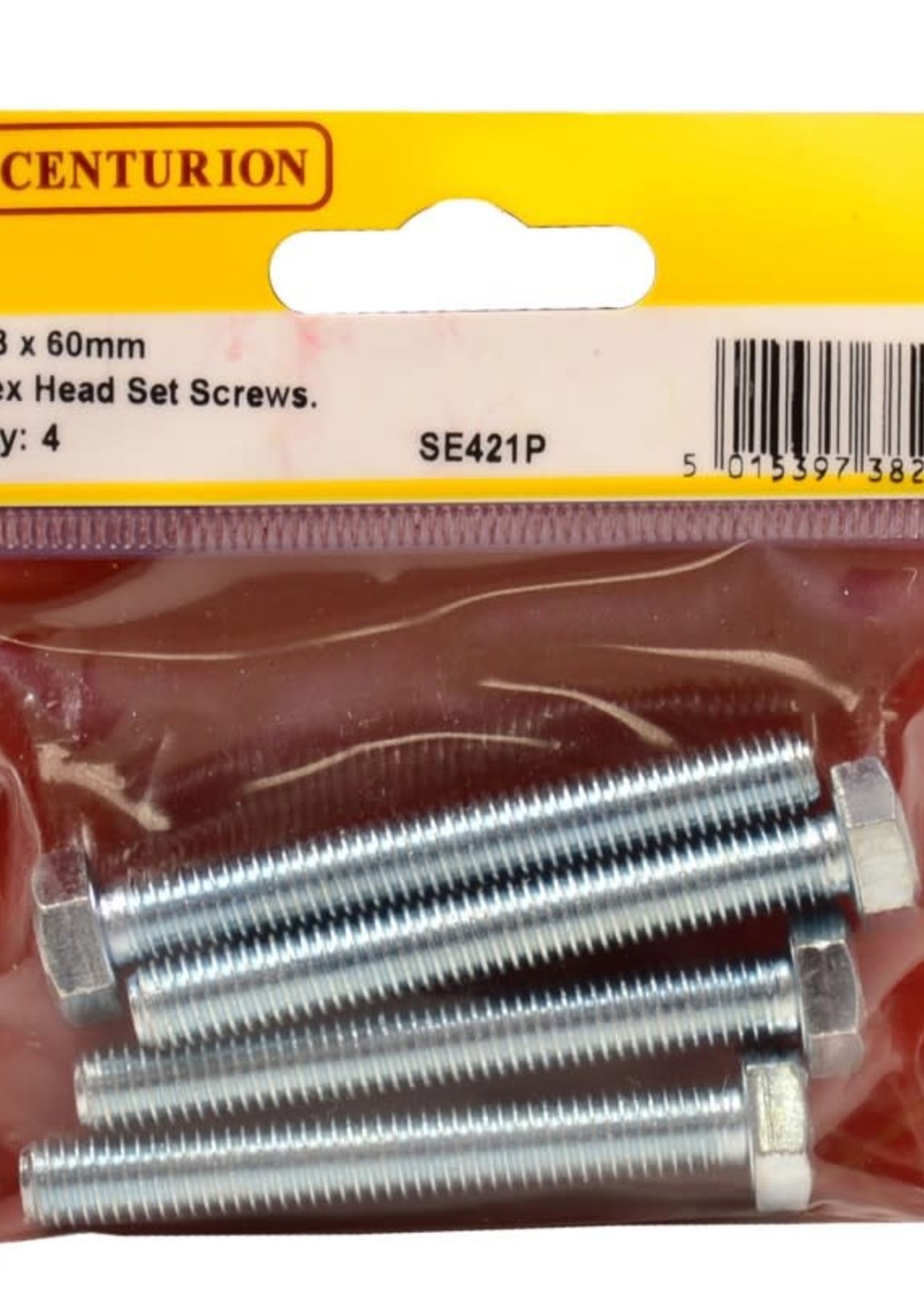 Select Bolts Hex Head M6 60mm  (Pack of 4)