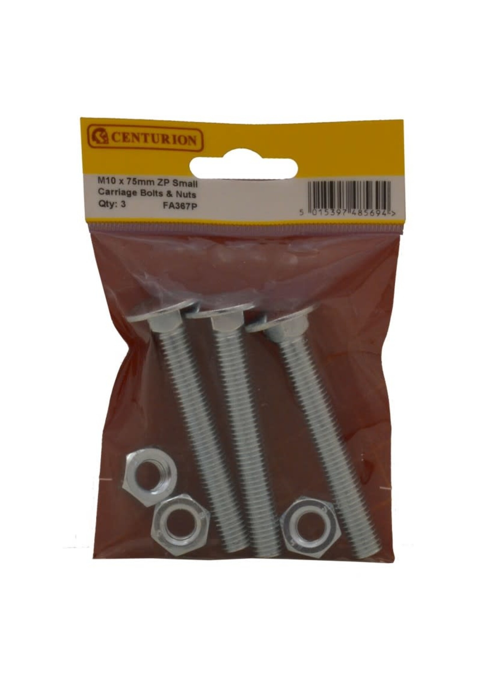 Carriage Nuts and Bolts  M10 x 75mm