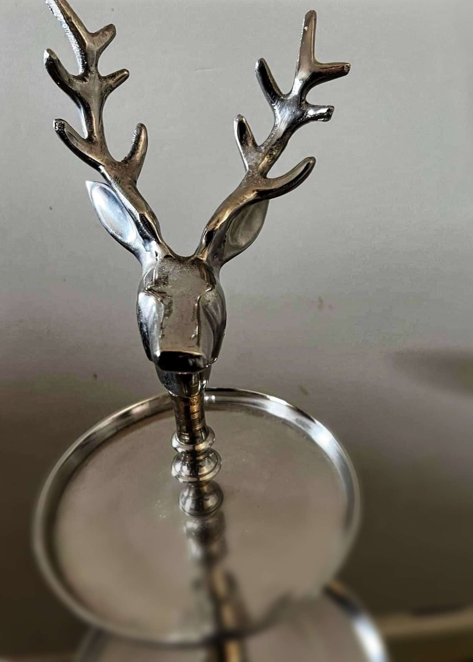 Cake Stand With Deer - 3 Layer  Aluminium Etagere