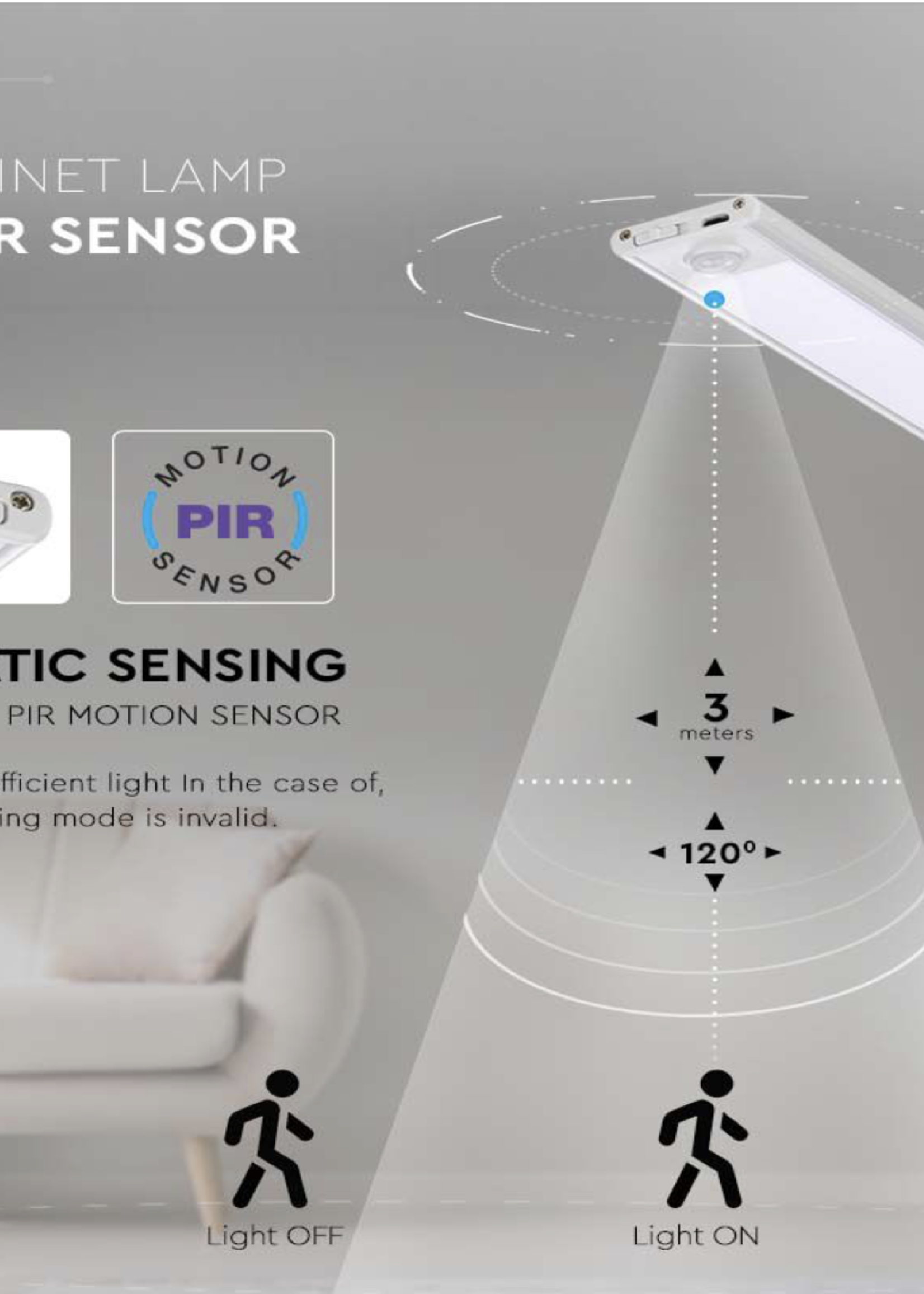 V-Tac LED Sensor Strip Light 40cm