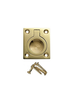 Securit Brass Flush Ring handle 50mm S2650
