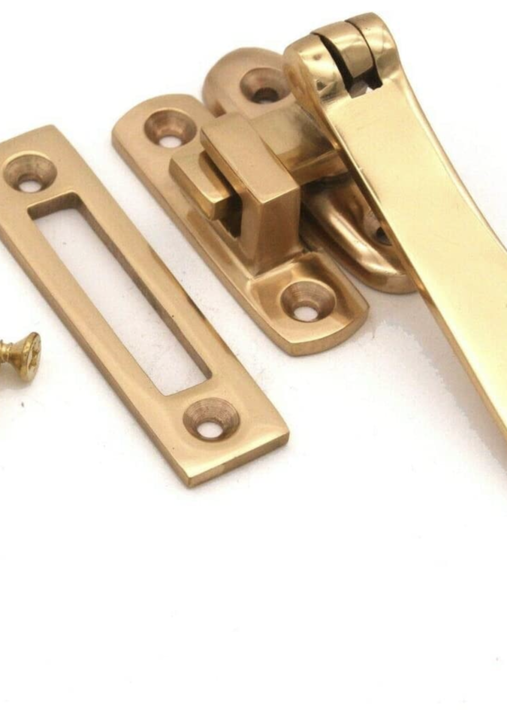 Securit Brass Victorian Casement Fastener S2297