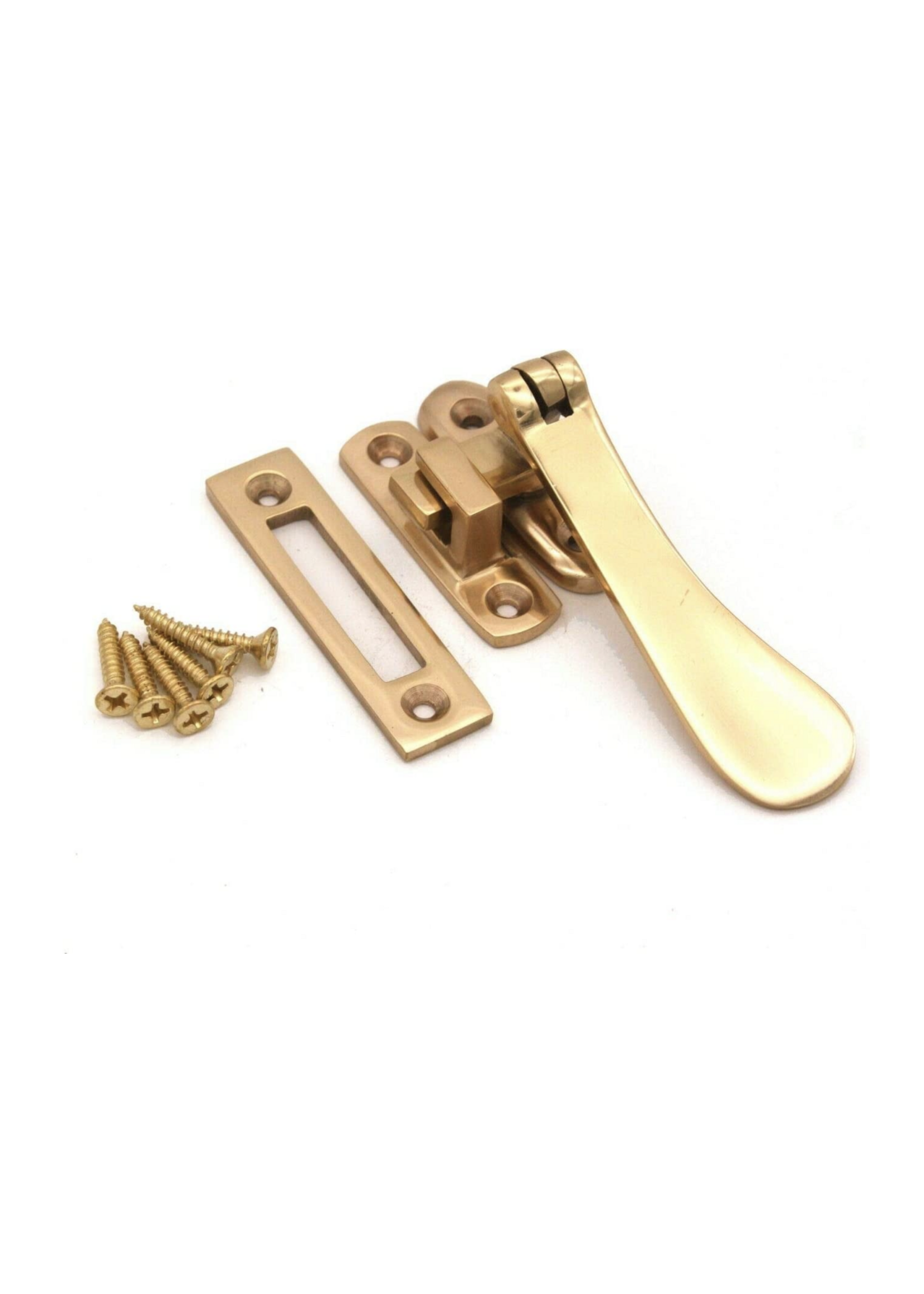 Securit Brass Victorian Casement Fastener S2297
