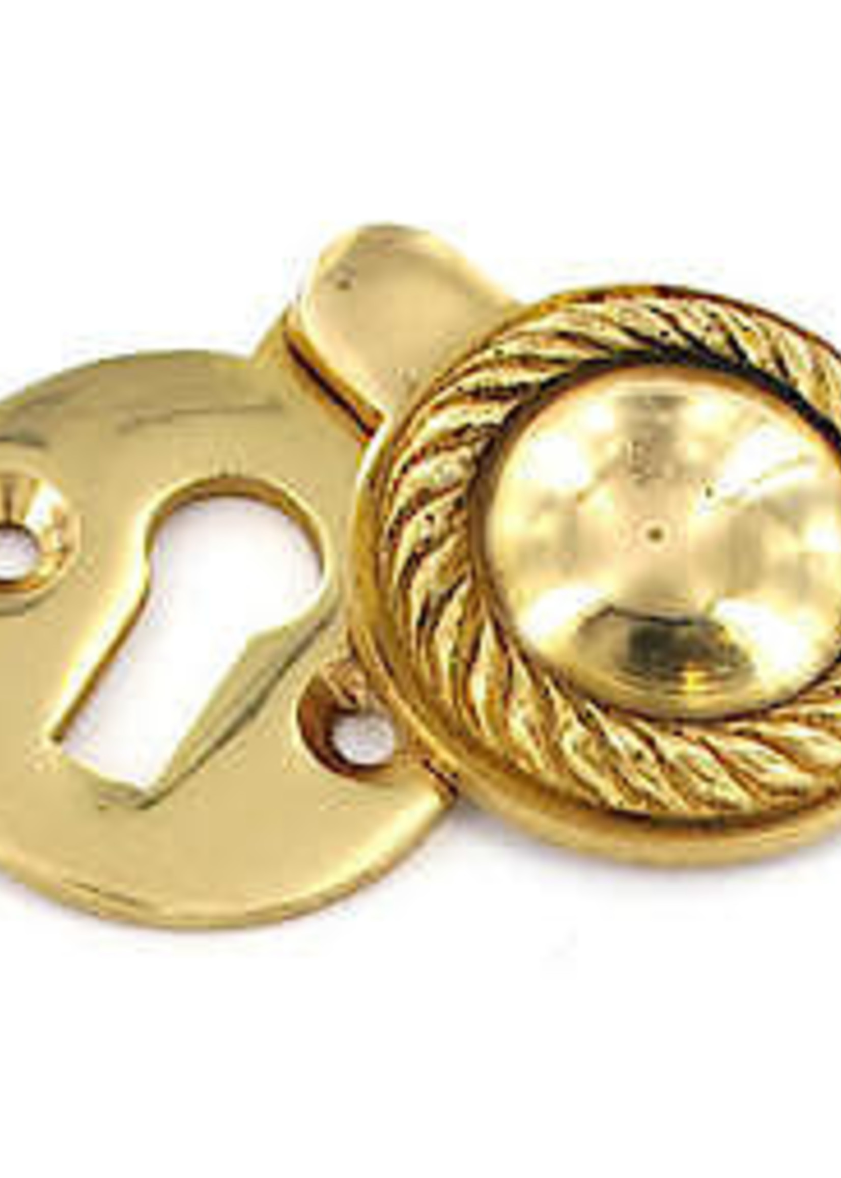 Securit Brass Covered Escutcheon Georgian S2160