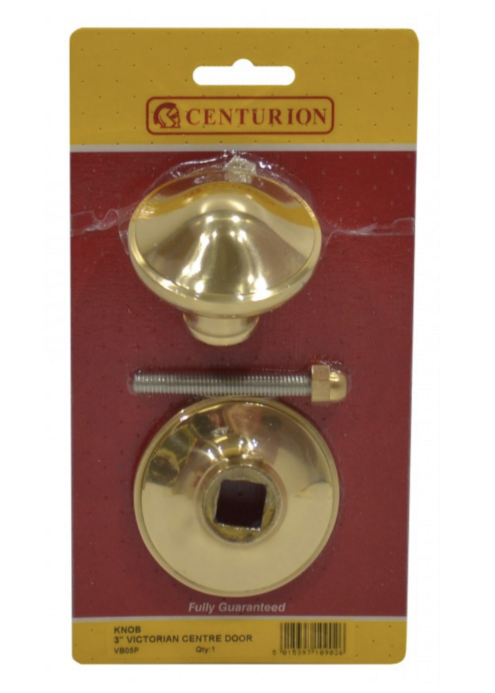Centurion Brass Victorian Centre Knob 3"