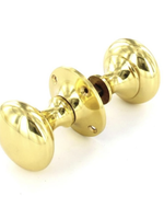 Securit Securit Victorian Rim Knob Set Brass S2222