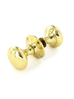 Securit Victorian Rim Knob Set Brass S2222