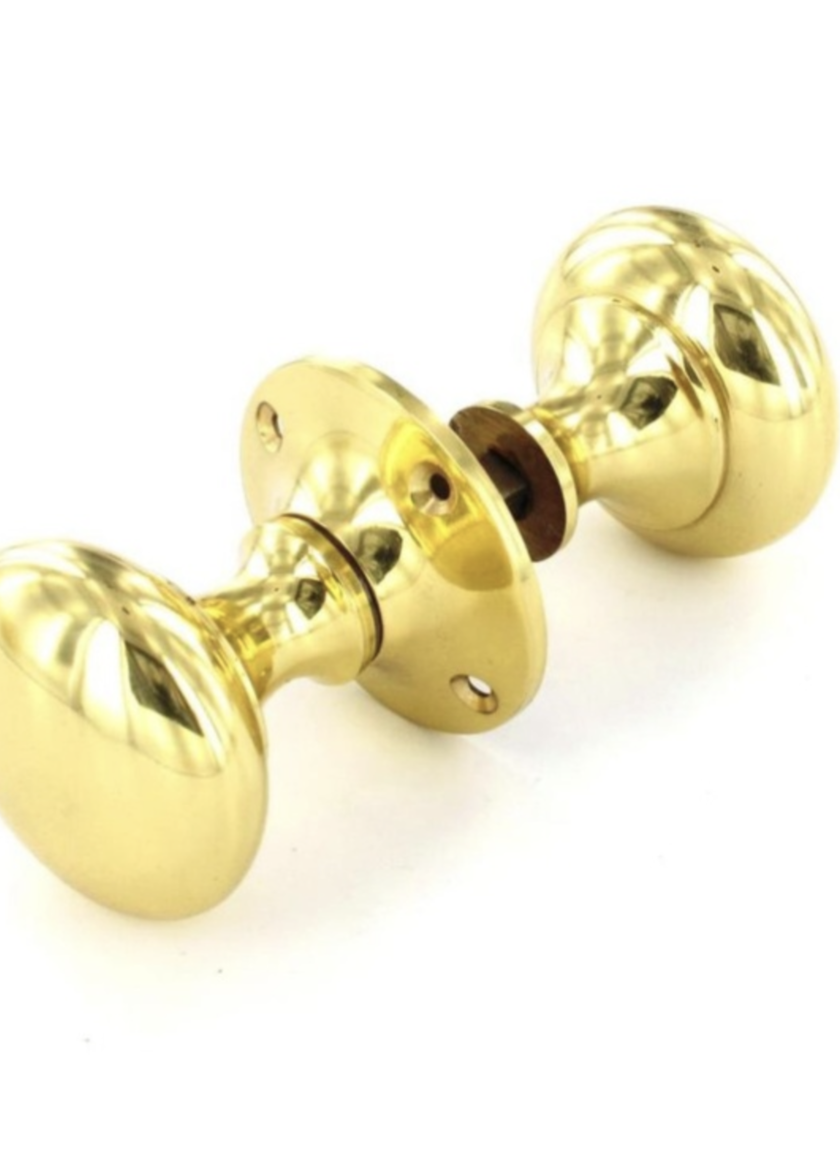 Securit Securit Victorian Rim Knob Set Brass S2222