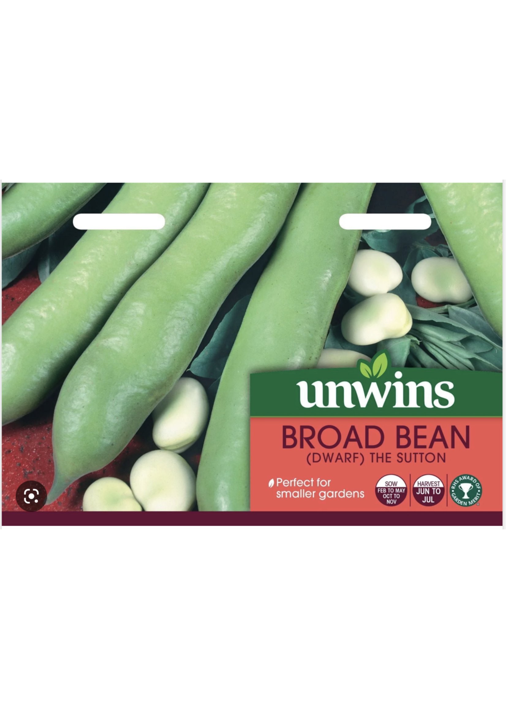 Unwins Broad Bean (Dwarf) - The Sutton