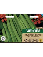 Unwins Organic Runner Bean - Lady Di