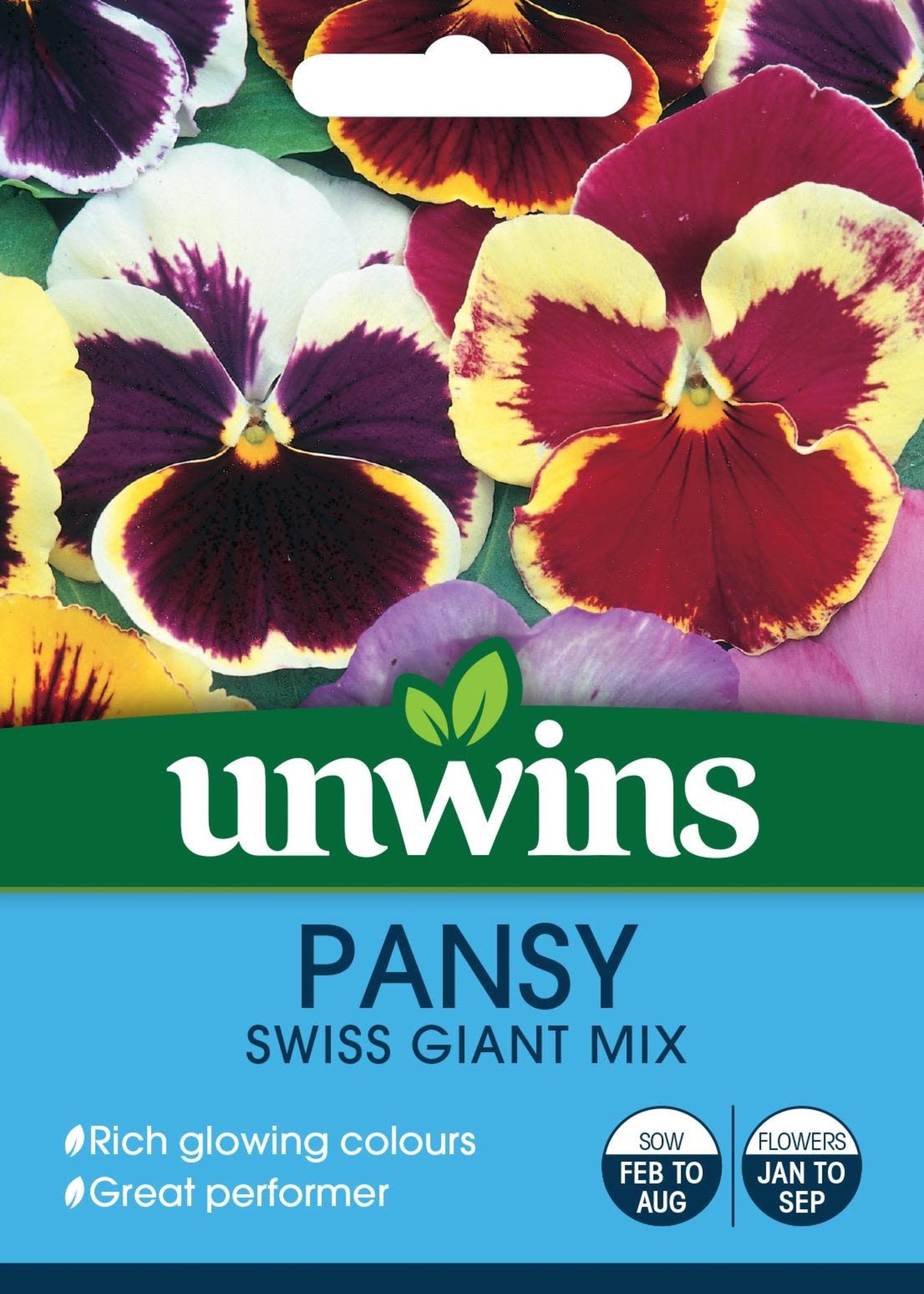 Unwins Pansy - Swiss Giant Mixed