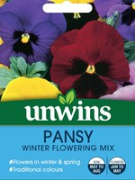 Unwins Pansy - Winter Flowering Mix