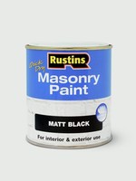 Rustins Rustins Masonry Paint 250ml Black