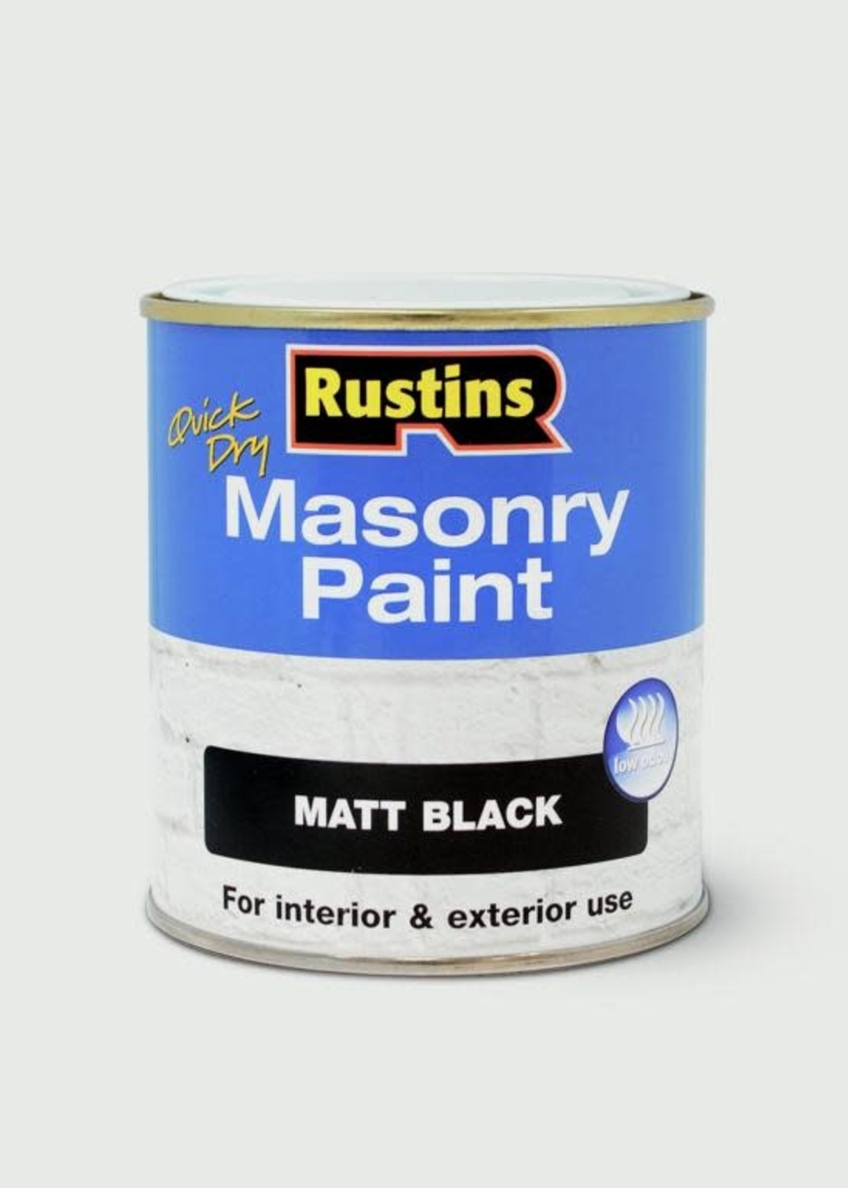 Rustins Rustins Masonry Paint 250ml Black